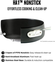 View 2 Piece Hard Anodized Nonstick Fry Pan Set, Durable Aluminum Skillet Cookware Set for Kitchen Cooking image 2