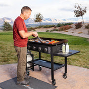 View 36-Inch 4-Burner Propane Gas Griddle with Flat Top and Side Stands image 5