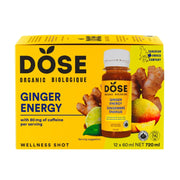View DOSE Organic Ginger Daily Booster shots, ENERGY pack, 24 x 60 mL (2 fl oz) image 3