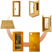 View Dynamic Saunas Barcelona 1- to 2-person Infrared Carbon Sauna image 4