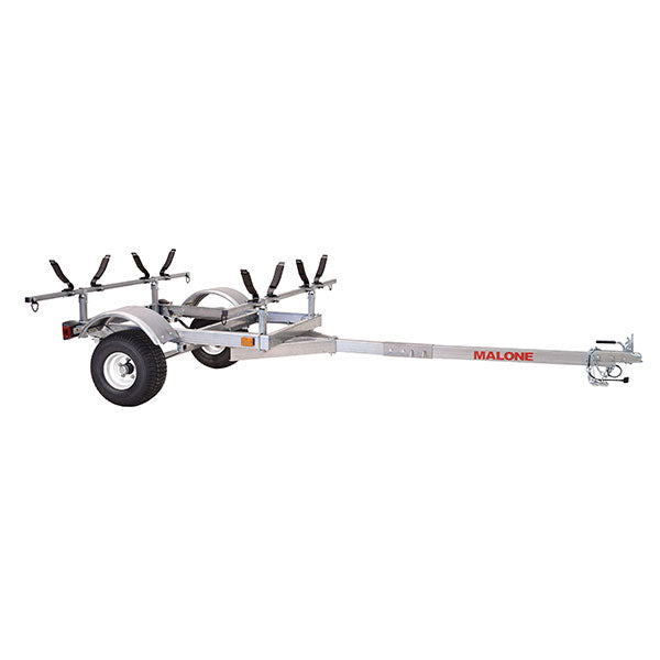 2-Kayak Trailer Package, 600-Lb. Capacity, Galvanized Steel, LED Lights, 70 MPH Rated Tires