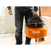 View 6 Gal. Portable Electric Pancake Air Compressor w/ 18GA Brad Nailer, 16GA Straight Finish Nailer, & 18GA Finish Stapler R69603FK image 4