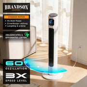 View Brandson - Turmventilator mit Fernbedienung 96 cm - Preisträger 2026 - mobiler Lüfter leise - Standventilator mit Oszilation - 3 Geschwindigkeiten 3 image 3