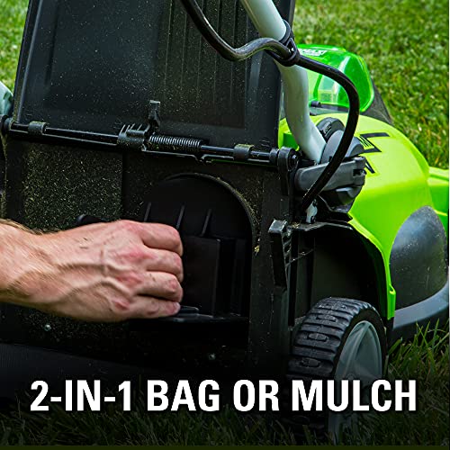 40V 16-Inch Cordless Electric Lawn Mower with 4.0Ah Battery and Charger