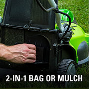View 40V 16-Inch Cordless Electric Lawn Mower with 4.0Ah Battery and Charger image 6