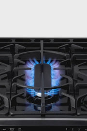 View Kenmore 22-76853 5.6 cu. ft. Front-Control 5 Burner True Convection Gas Range with Oven, Large Window, Three Oven Racks, Dishwasher Safe Cast Iron... image 4