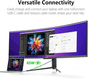 View INNOCN 49" Curved Gaming Monitor, 144Hz, HDR400, USB-C, 49C1G image 2