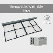View LG 8,000 BTU 340 Sq ft Window Air Conditioner with Remote Control, White, LW8016ER image 6