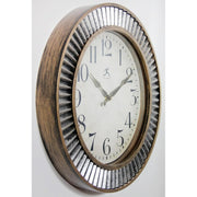 View 16 Inch Rustic Industrial Wall Clock, Decorative Round Clock for Home image 4