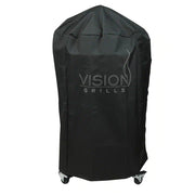 View 22-Inch Kamado-Style Ceramic Charcoal Grill with Grill Cover image 5