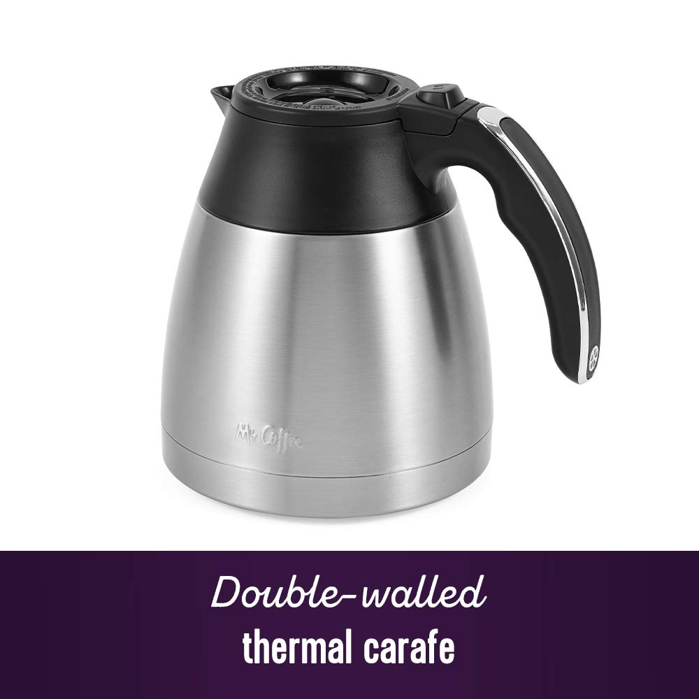10-Cup Programmable Coffee Maker – Thermal Carafe with Strong Brew Selector
