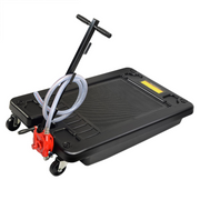 View 17 Gallon Portable Oil Drain Pan – Low Profile with Pump & 8ft Hose image 1