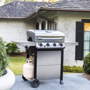 View Char-Broil 463377319 Performance 4-Burner Cart Style Liquid Propane Gas Grill, Stainless Steel image 3
