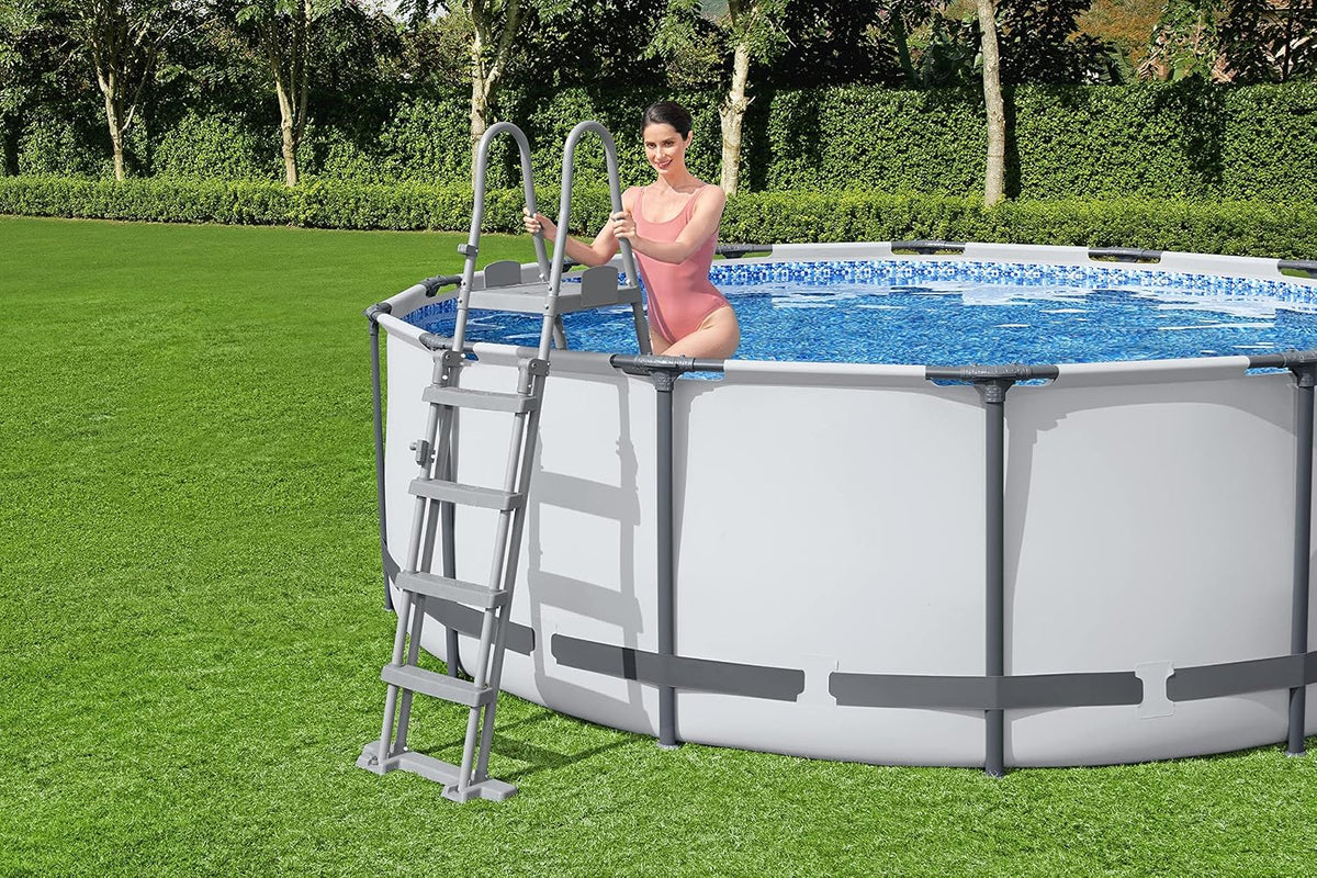 Bestway Escalera de seguridad para piscina Flowclear 1,32 m