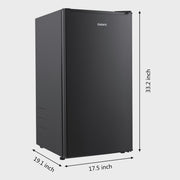 View Galanz 3.3 Cu ft One Door Mini Fridge, Black Estar, New image 4