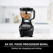 View 1500W Blender and Food Processor System with 72-Oz. Pitcher, 64-Oz. Bowl and 16-Oz. To-Go Cups, Black image 3