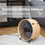 View Stadler Form Ventilator Otto, aus Bambus, mit 3 Geschwindigkeiten, ideal im Sommer und fürs Schlafzimmer, Wohnzimmer und Büro geeignet, einfache image 3