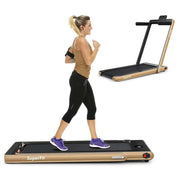 View 2-in-1 Folding Electric Treadmill, 2.25 HP, Under-Desk, with Dual Display and Smart App Control image 5