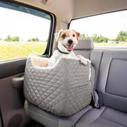 View Dog Car Seat: Lookout I Dog Booster Car Seat for Dogs Small 5-15 lbs, Size: Small, Fabric: Black Diamond, Pet Car Seat to Alleviate Car Sickness for Dogs, Removable Machine Washable Cover image 3