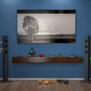View 72 Inch Solid Pine Fireplace Mantel, Wall Mounted Floating Shelf in Brown image 2