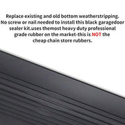 View DGSL Garage Door Seals Bottom Rubber Weather Stripping Kit Seal Strip Replacement image 4