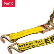 View Erickson 8.2 m (27 ft.) Ratchet Strap with Double J Hooks 2-pack image 5