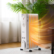 View Costway 1500W Electric Oil Filled Radiator Space Heater 5-Fin Thermostat Room Radiant image 1