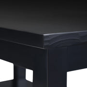 View 14" Wide Solid Wood Narrow Side Table, Rectangle Transitional Style Accent Table image 6