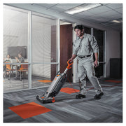 View Hoover Commercial HushTone Upright Vacuum Cleaner, 15 inches with Intellibelt, For Carpet and Hard Floors, CH54115, Gray image 4