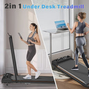 View CoolHut Walking Pad, Under Desk Treadmill, 4-in-1 Home/Office Treadmill, Compact and Portable Foldable Treadmill, No Installation, Low Noise, LED... image 6