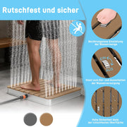 View UISEBRT Gartendusche Außendusche aus WPC und Aluminium - Mobile Bodendusche Solardusche Campingdusche - Fontänenhöhe bis 4m einstellbar - für Pool image 4