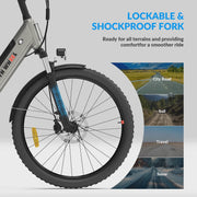 View 5TH WHEEL W18B Electric Bike for Adult with 350W Motor, 26 in Electric Mountain Bike with 36V 10.4Ah Removable Battery Ebike, Electric Bicycle... image 6