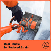 View Cordless Snow Shovel with Wheels, 48V | 16-Inch | 4-Ah Brushless Cordless Snow Blower, Battery Snow Blower with Directional Plate & LED Lights (2 * 24V Battery & Dual Quick Charger Included) image 4