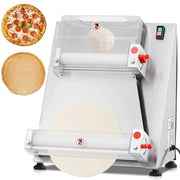 View Commercial Pizza Dough Roller Sheeter, Max 16, Automatic 370W Electric Pizza Dough Roller, Stainless Steel, Suitable for Noodle, Pizza Bread and Pasta Maker Equipment image 1