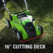 View 40V 16-Inch Cordless Electric Lawn Mower with 4.0Ah Battery and Charger image 5