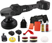 View Buffer Polisher, 18V Cordless Rotary Polisher, 4Inch & 5Inch Car Polisher with 7 Variable Speed 2Pcs 4.0Ah Battery, 2 Backing Plate, 6 Polishing Pads, 2 Wool Pads for Car Polishing and Waxing image 1