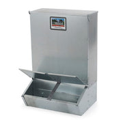 View 3.7 Bushel 2-Door Hog Feeder – Galvanized Steel Supplement Feeder for 8 Hogs image 1