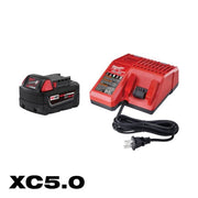View 18V Lithium-Ion Cordless Compact Blower with 5.0Ah Battery and Charger image 3