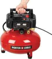 View 6 Gallon Pancake Air Compressor, Oil-Free Portable Electric Compressor for Garage, Workshop and DIY Projects image 5