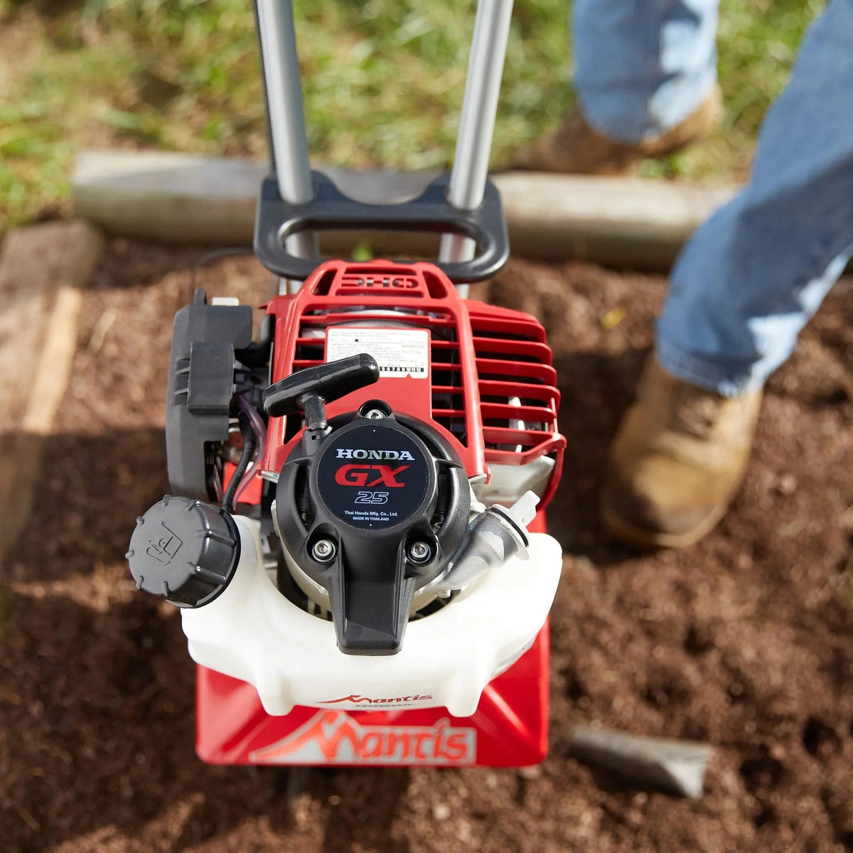 25cc 9-Inch Front-Tine Forward-Rotating Mini Tiller/Cultivator