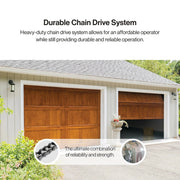 View 3/4 HP Chain Drive Garage Door Opener with Battery Backup image 4