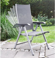 View Kettler Basic Plus Advantage Gartenstuhl-Hochlehner verstellbar - einfach zusammenklappbar - praktischer Klappstuhl - Aluminium & robuster Kunststoff image 2