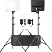 View D50 LED Video Light Panel Lights 15.4", 2 Packs 45W 3000K-8000K Bi-Color Dimmable Photography Lighting, CRI 96 Videography Lighting for Video Shooting/Gaming/Live Stream/Studio/Film image 1