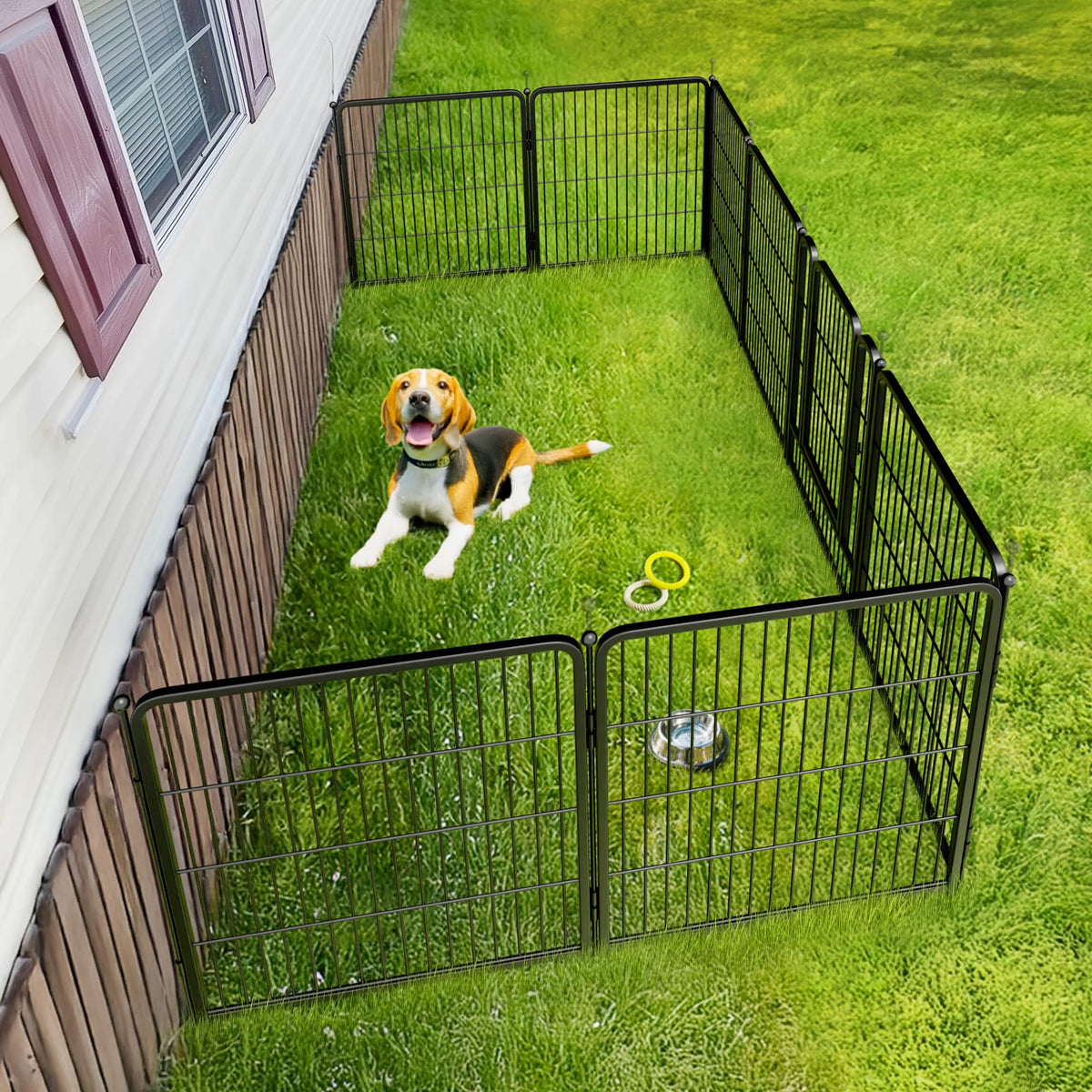 32" Dog Playpen for Small Dogs, Portable Indoor Outdoor Pet Exercise Pen for Puppies and Small Pets
