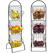 View 3 Tier Wall Mounted Storage Rack, Multi-Level Floating Shelf Organizer for Kitchen, Bathroom, Bedroom and Home Storage image 1