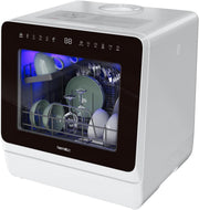 View Countertop Dishwasher, 5 Washing Programs Portable Dishwasher With 5-Liter Built-in Water Tank For Glass Door image 2
