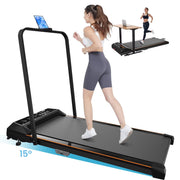 View CoolHut Walking Pad, Under Desk Treadmill, 4-in-1 Home/Office Treadmill, Compact and Portable Foldable Treadmill, No Installation, Low Noise, LED... image 1