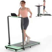 View ANCHEER Portable Folding Walking Pad 300lb, 7.5 MPH Under Desk Treadmill with Remote Control LED Display,2 in 1 Walking Pad Treadmill for... image 5