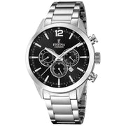 View Festina Timeless Chronograph Black Dial Men's Watch image 2