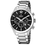 View Festina Timeless Chronograph Black Dial Men's Watch image 3